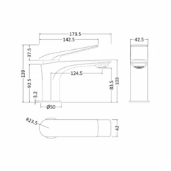 Hudson Reed Drift Round Basin Mixer Tap & Waste -Vado Sale Store hudson reed drift round basin tap dri305 tech