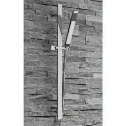 Elijah Concealed Shower Valve With 400mm Fixed Head, 360mm Ceiling Shower Arm, Slide Rail Kit & Overflow Bath Filler 13 Elijah Concealed Shower Valve With 400mm Fixed Head, 360mm Ceiling Shower Arm, Slide Rail Kit & Overflow Bath Filler -Vado Sale Store hudson reed rectangular rail kit outlet elbow 1