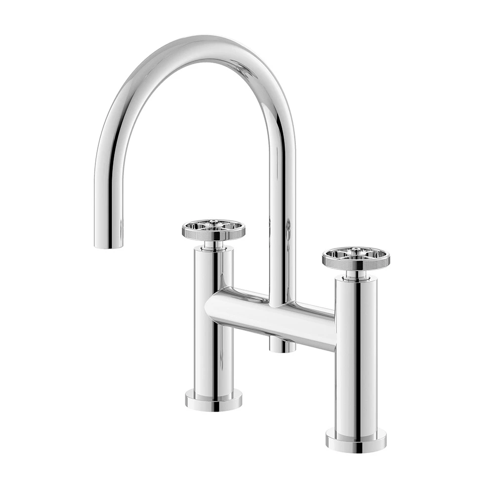 Hudson Reed Revolution Industrial Deck Mounted Bath Filler Tap 3 Hudson Reed Revolution Industrial Deck Mounted Bath Filler Tap