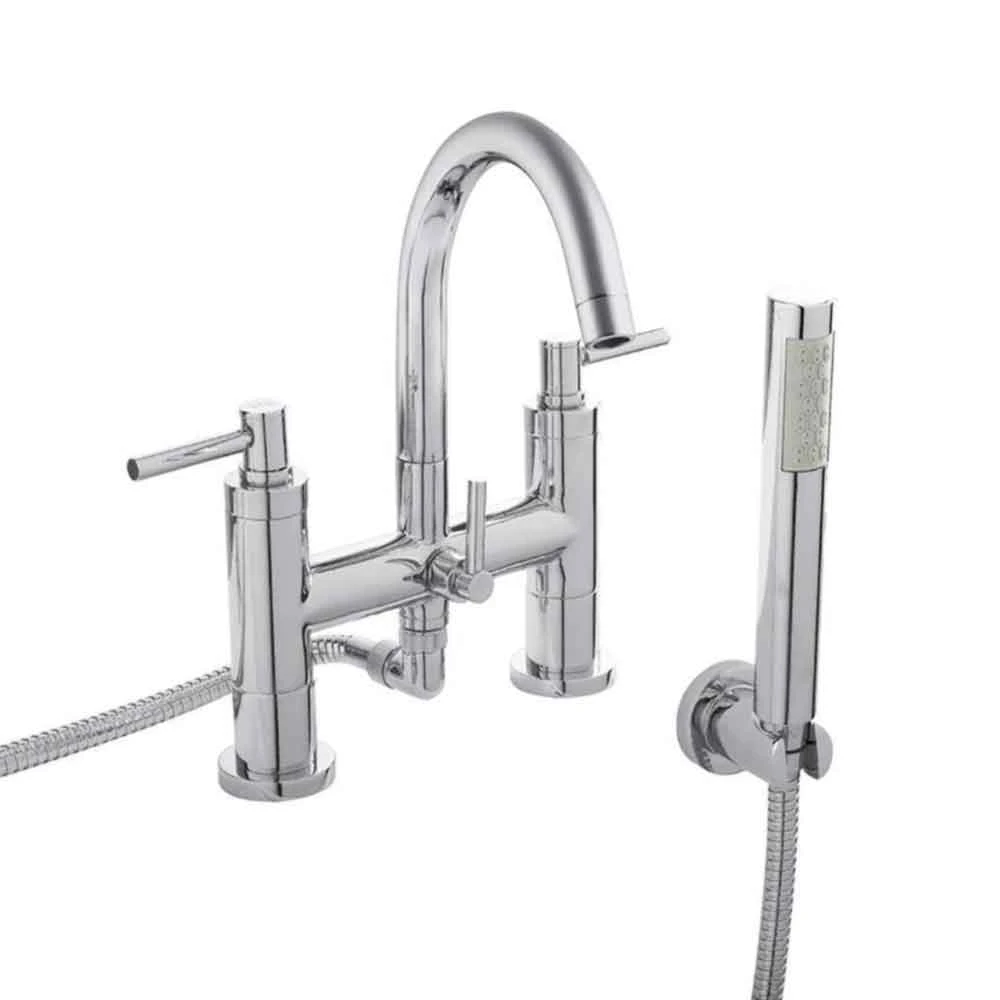 Hudson Reed Tec Lever Deck Mounted Bath Shower Mixer With Handset Kit 3 Hudson Reed Tec Lever Deck Mounted Bath Shower Mixer With Handset Kit