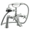 Nuie Beaumont Deck Mounted Bath Mixer Tap With Shower Kit -Vado Sale Store i304x