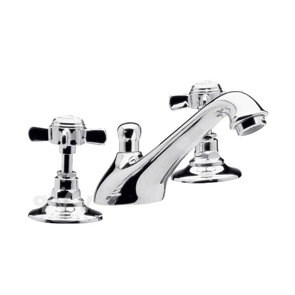 Nuie Beaumont 3 Hole Basin Mixer With Pop-Up Waste 3 Nuie Beaumont 3 Hole Basin Mixer With Pop-Up Waste