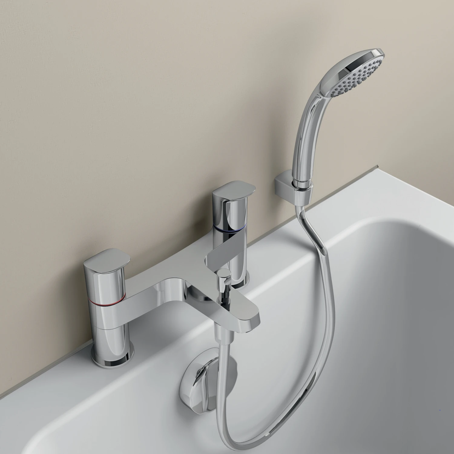 Ideal Standard Ceraflex Bath Shower Mixer Tap & Shower Kit 3 Ideal Standard Ceraflex Bath Shower Mixer Tap & Shower Kit