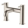 Inox Deck Mounted Bath Filler - Brushed Stainless Steel