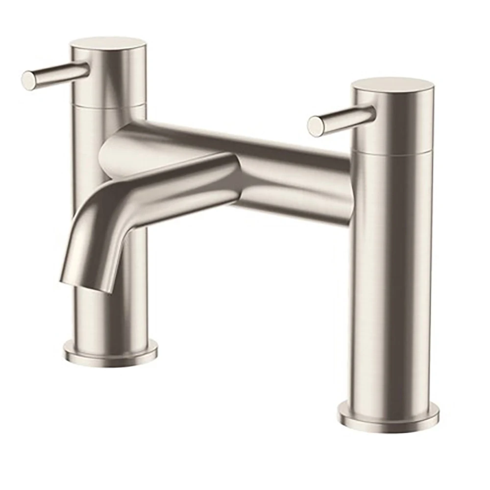 Inox Deck Mounted Bath Filler - Brushed Stainless Steel 3 Inox Deck Mounted Bath Filler - Brushed Stainless Steel