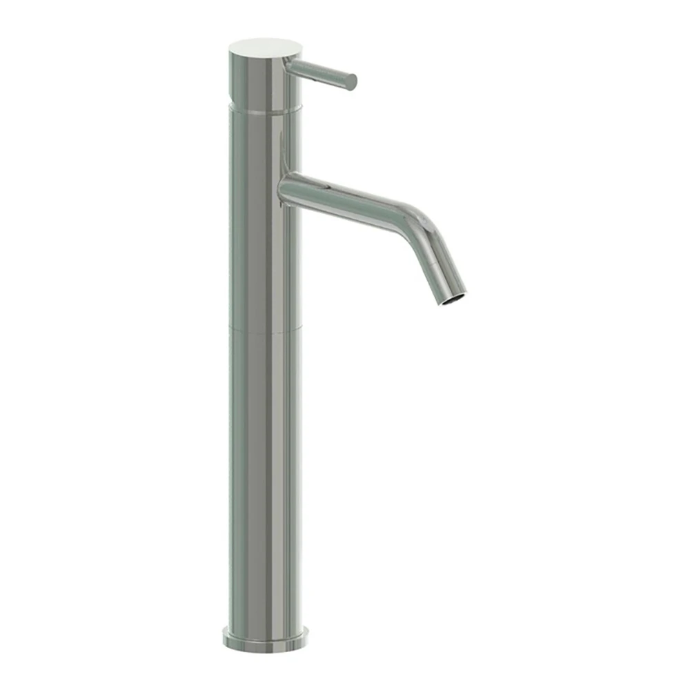 Inox Brushed Stainless Steel Tall Single Lever Basin Mixer 4 Inox Brushed Stainless Steel Tall Single Lever Basin Mixer - Image 2
