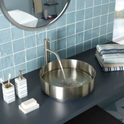 Inox Brushed Stainless Steel Tall Single Lever Basin Mixer 8 Inox Brushed Stainless Steel Tall Single Lever Basin Mixer -Vado Sale Store inox tall basin mixer stainless steel lifestyle3