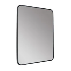 HIX Rectangular Matt Black Framed Bathroom Mirror - 600 X 800mm 11 HIX Rectangular Matt Black Framed Bathroom Mirror - 600 X 800mm -Vado Sale Store just taps hix matt black 600x800mm mirror cutout