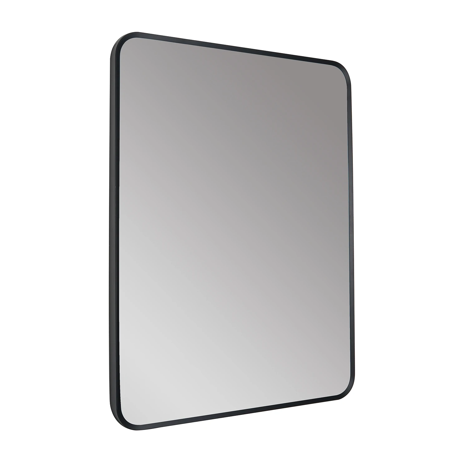 HIX Rectangular Matt Black Framed Bathroom Mirror - 600 X 800mm 5 HIX Rectangular Matt Black Framed Bathroom Mirror - 600 X 800mm - Image 3