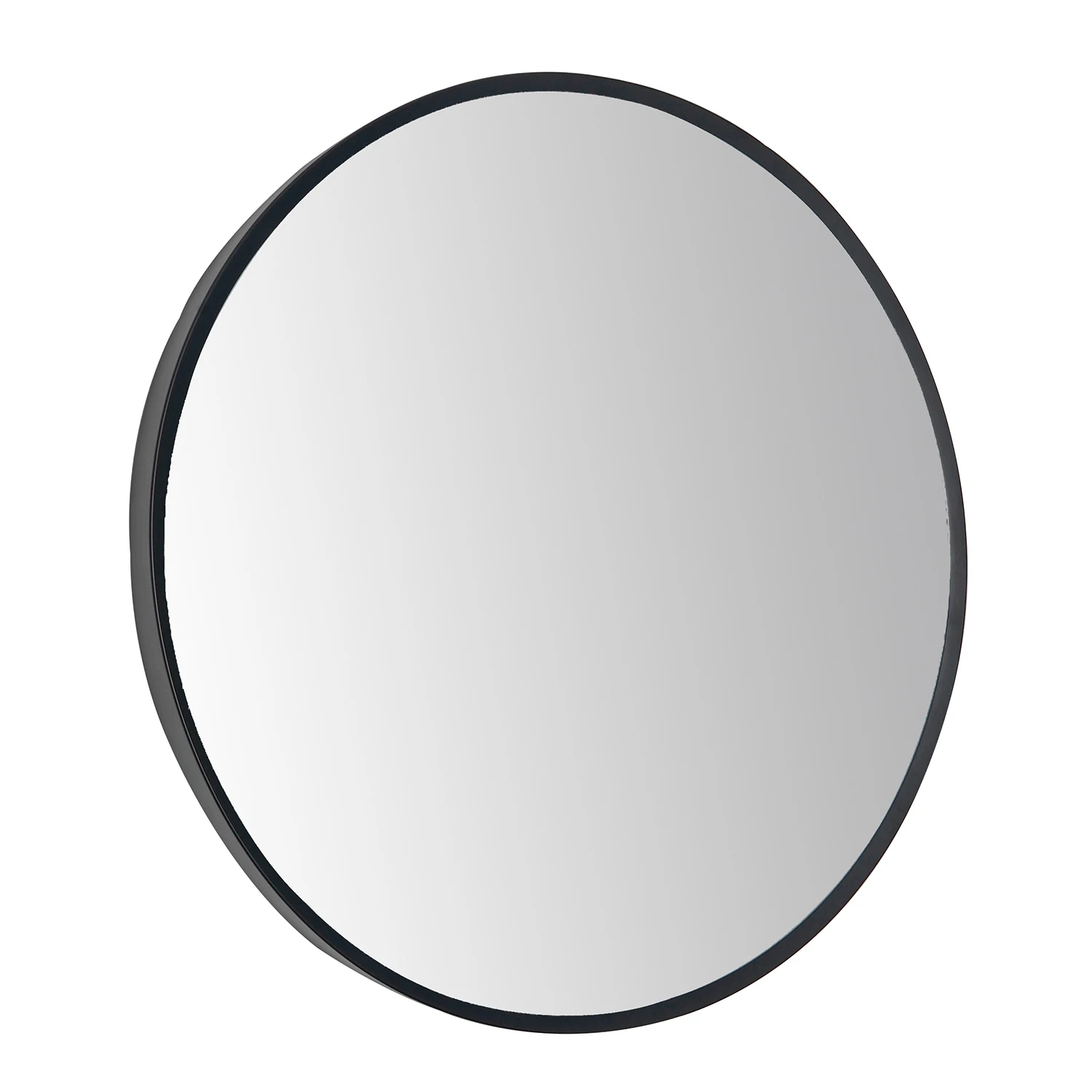 VOS Round Matt Black Framed Mirror - 600mm 4 VOS Round Matt Black Framed Mirror - 600mm - Image 3