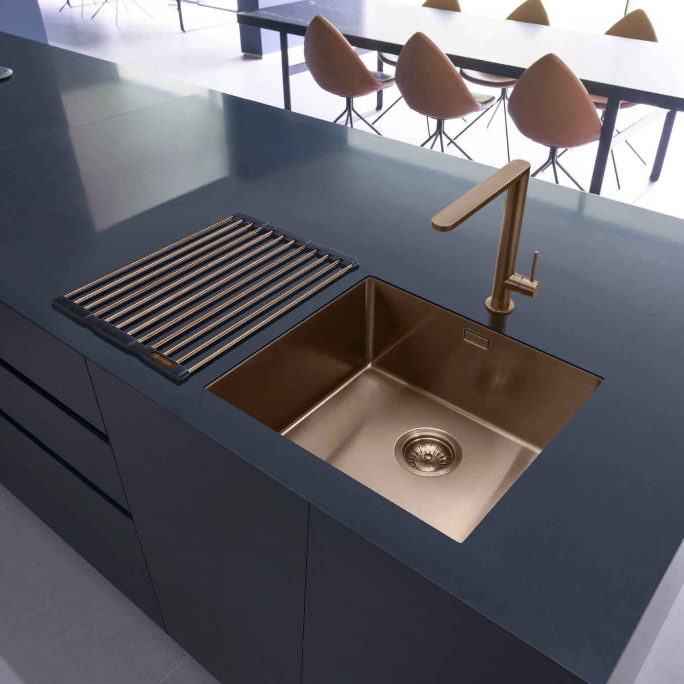 Caple Karns Single Lever Mono Kitchen Mixer - Copper 4 Caple Karns Single Lever Mono Kitchen Mixer - Copper - Image 2