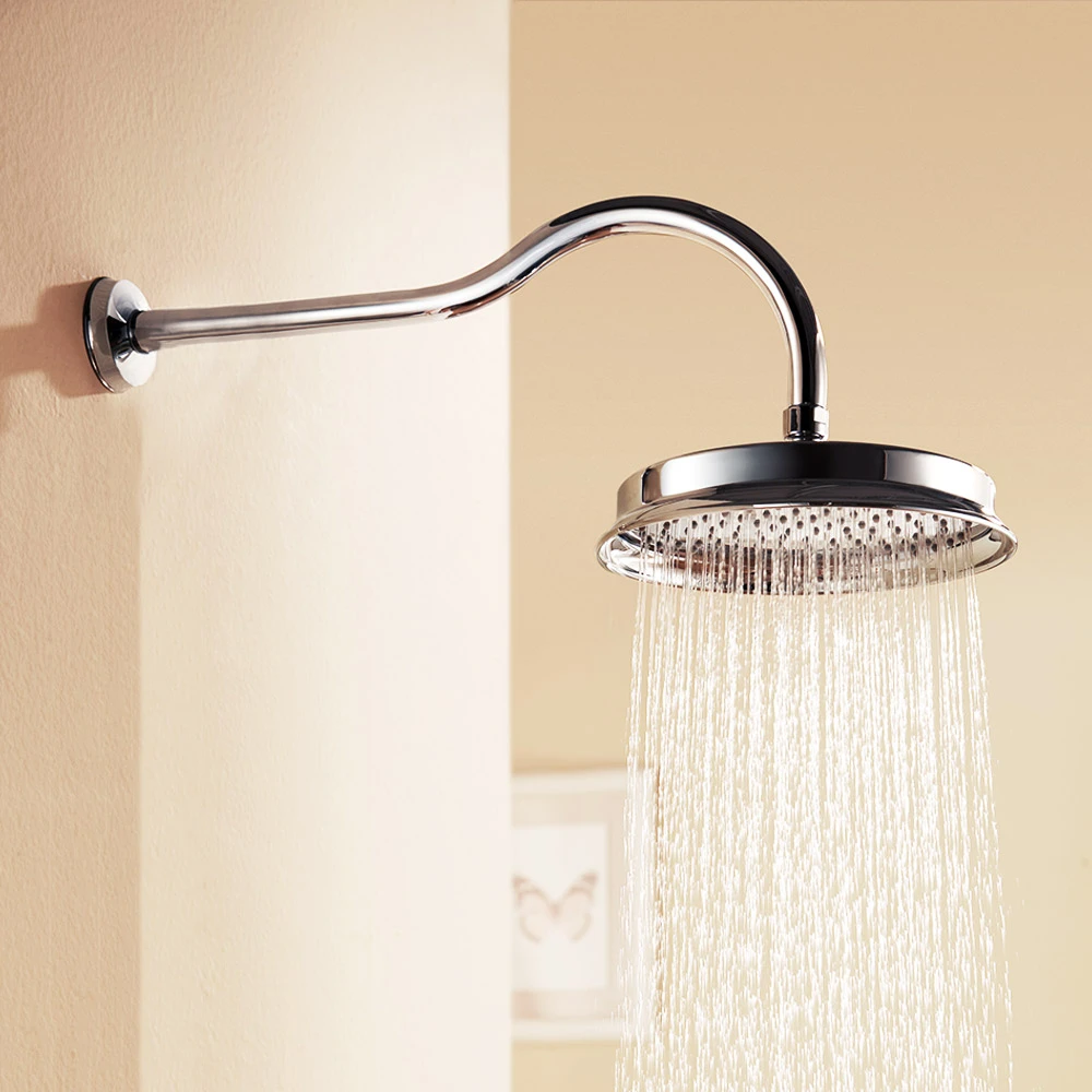 Flova Liberty Concealed Manual Mixer Valve With Overhead Shower & Slide Rail Kit - Chrome 4 Flova Liberty Concealed Manual Mixer Valve With Overhead Shower & Slide Rail Kit - Chrome - Image 2