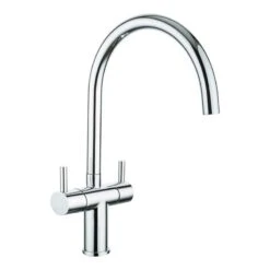 Butler & Rose 1.5 Bowl Ceramic Kitchen Sink And Vellamo Caspian Dual Lever Mono Kitchen Mixer -Vado Sale Store kta017 cutout 4