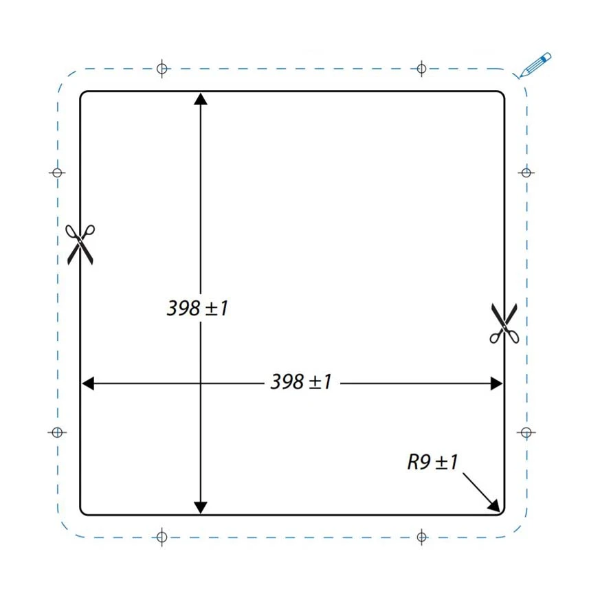 Rangemaster Atlantic Kube 1 Bowl Brushed Stainless Steel Undermount Sink & Waste Kit - 430 X 430mm 4 Rangemaster Atlantic Kube 1 Bowl Brushed Stainless Steel Undermount Sink & Waste Kit - 430 X 430mm - Image 2
