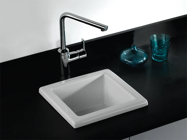 Butler & Rose Laboratory Sink 2 Single Bowl White Ceramic Sink - 330 X 330mm 4 Butler & Rose Laboratory Sink 2 Single Bowl White Ceramic Sink - 330 X 330mm - Image 2