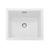 Caple Leesti 1 Bowl Pebble Grey Inset Or Undermount Granite Composite Kitchen Sink & Waste Kit - 533 X 457mm