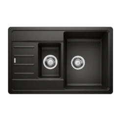 Blanco Legra 6 S Compact 1.5 Bowl Alumetallic Silgranit Composite Kitchen Sink & Waste With Reversible Drainer - 780 X 500mm