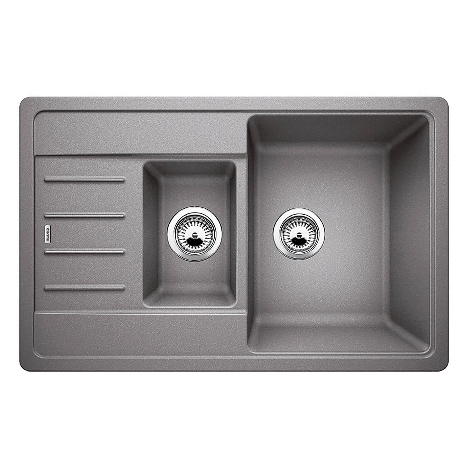 Blanco Legra 6 S Compact 1.5 Bowl Alumetallic Silgranit Composite Kitchen Sink & Waste With Reversible Drainer - 780 X 500mm 5 Blanco Legra 6 S Compact 1.5 Bowl Alumetallic Silgranit Composite Kitchen Sink & Waste With Reversible Drainer - 780 X 500mm - Image 3