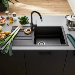 Blanco Legra XL 6 S 1 Bowl White Silgranit Composite Kitchen Sink & Waste With Reversible Drainer - 860 X 500mm