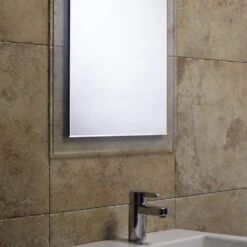 Roper Rhodes Level Bevelled Mirror With Clear Glass Frame - 710 X 495mm -Vado Sale Store level mirror roomset