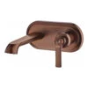 Flova Liberty Wall Mounted Basin Mixer With Clicker Waste - Oil Rubbed Bronze -Vado Sale Store li2hwmbas orb flova wall mounted basin taps