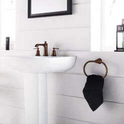 Flova Liberty 3 Hole Basin Mixer With Clicker Waste - Oil Rubbed Bronze -Vado Sale Store li3hbas orb flova liberty 3 hole basin mixers lifestyle2