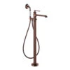 Flova Liberty Floor Standing Bath Shower Mixer With Handset Kit - Oil Rubbed Bronze 2 Flova Liberty Floor Standing Bath Shower Mixer With Handset Kit - Oil Rubbed Bronze -Vado Sale Store lifmbsm orb flova liberty freestanding bath taps productimage