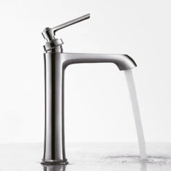 Flova Liberty Tall Mono Basin Mixer With Clicker Waste - Chrome -Vado Sale Store litbas flova liberty tall basin mixers hero