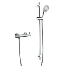 Flova Levo Thermostatic Bar Valve With Slide Rail & Multi-functional Handset