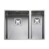 Rangemaster Atlantic Kube 1.5 Bowl Stainless Steel Undermount Sink & Waste Kit With Right Hand Small Bowl - 580 X 430mm 2 Rangemaster Atlantic Kube 1.5 Bowl Stainless Steel Undermount Sink & Waste Kit With Right Hand Small Bowl - 580 X 430mm -Vado Sale Store main product kub3418r5B15D