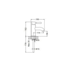 Proflow Fusion Mono Basin Mixer Tap With Clicker Waste 7 Proflow Fusion Mono Basin Mixer Tap With Clicker Waste -Vado Sale Store mbfu110n tech