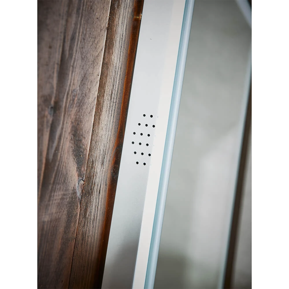 Harbour Glow LED Bluetooth Mirror With Demister Pad & Shaver Socket - 500 X 700mm 5 Harbour Glow LED Bluetooth Mirror With Demister Pad & Shaver Socket - 500 X 700mm - Image 3