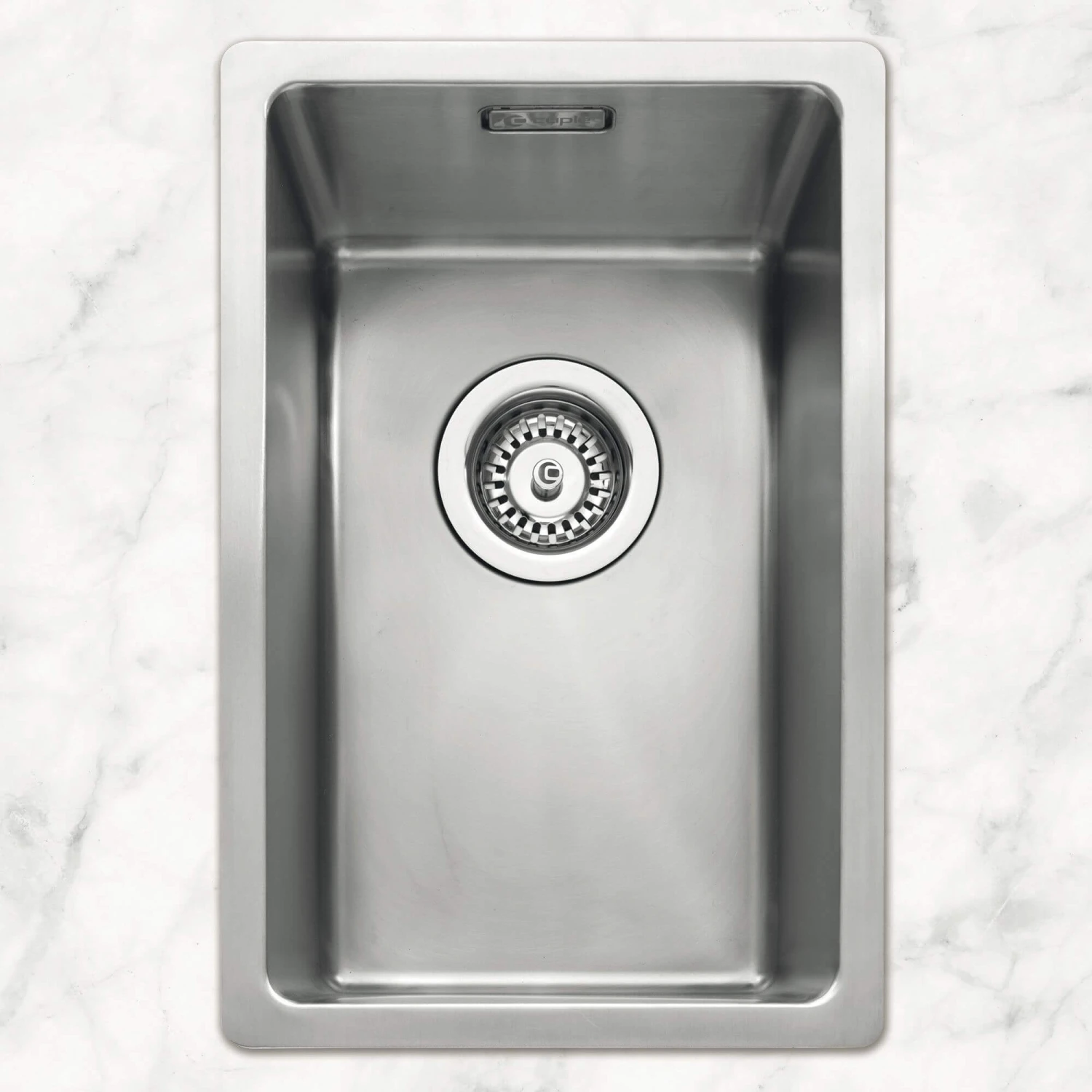 Caple Mode 0.5 Bowl Inset Or Undermount Brushed Stainless Steel Sink & Waste Kit - 290 X 440mm 5 Caple Mode 0.5 Bowl Inset Or Undermount Brushed Stainless Steel Sink & Waste Kit - 290 X 440mm - Image 3