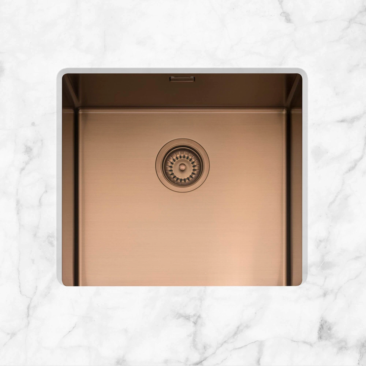 Caple Mode 1 Bowl Inset Or Undermount Copper Brushed Stainless Steel Sink & Waste Kit - 490 X 440mm 7 Caple Mode 1 Bowl Inset Or Undermount Copper Brushed Stainless Steel Sink & Waste Kit - 490 X 440mm - Image 5