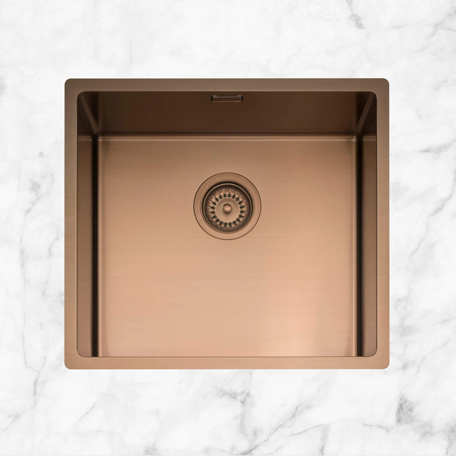 Caple Mode 1 Bowl Inset Or Undermount Copper Brushed Stainless Steel Sink & Waste Kit - 490 X 440mm 6 Caple Mode 1 Bowl Inset Or Undermount Copper Brushed Stainless Steel Sink & Waste Kit - 490 X 440mm - Image 4