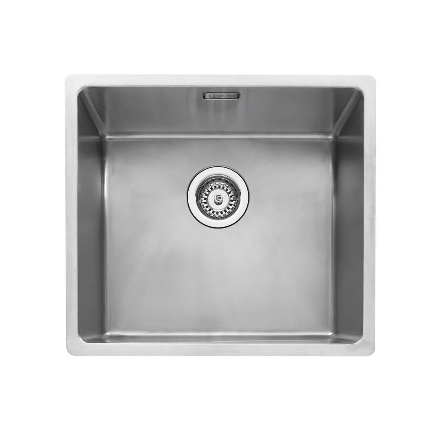 Caple Mode 1 Bowl Inset Or Undermount Brushed Stainless Steel Sink & Waste Kit - 490 X 440mm 3 Caple Mode 1 Bowl Inset Or Undermount Brushed Stainless Steel Sink & Waste Kit - 490 X 440mm