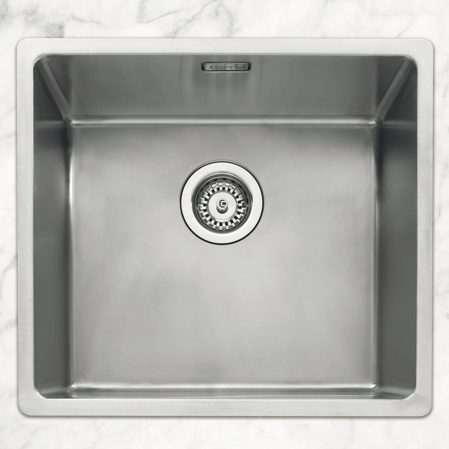 Caple Mode 1 Bowl Inset Or Undermount Brushed Stainless Steel Sink & Waste Kit - 490 X 440mm 5 Caple Mode 1 Bowl Inset Or Undermount Brushed Stainless Steel Sink & Waste Kit - 490 X 440mm - Image 3