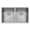 Caple Mode 2 Bowl Inset Or Undermount Brushed Stainless Steel Sink & Waste Kit - 750 X 440mm -Vado Sale Store mode3434 cutout