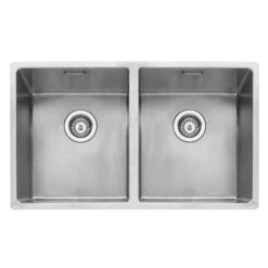 Caple Mode 2 Bowl Inset Or Undermount Brushed Stainless Steel Sink & Waste Kit - 750 X 440mm