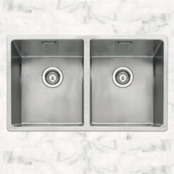 Caple Mode 2 Bowl Inset Or Undermount Brushed Stainless Steel Sink & Waste Kit - 750 X 440mm 8 Caple Mode 2 Bowl Inset Or Undermount Brushed Stainless Steel Sink & Waste Kit - 750 X 440mm -Vado Sale Store mode3434 lifestyle 2
