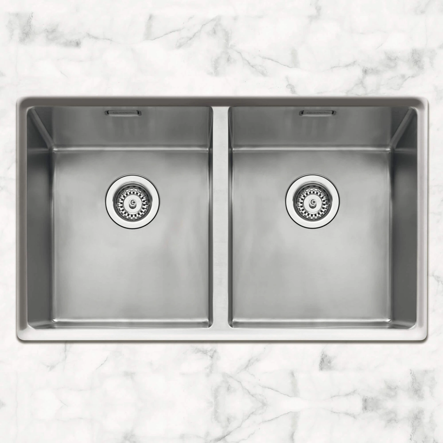 Caple Mode 2 Bowl Inset Or Undermount Brushed Stainless Steel Sink & Waste Kit - 750 X 440mm 4 Caple Mode 2 Bowl Inset Or Undermount Brushed Stainless Steel Sink & Waste Kit - 750 X 440mm - Image 2