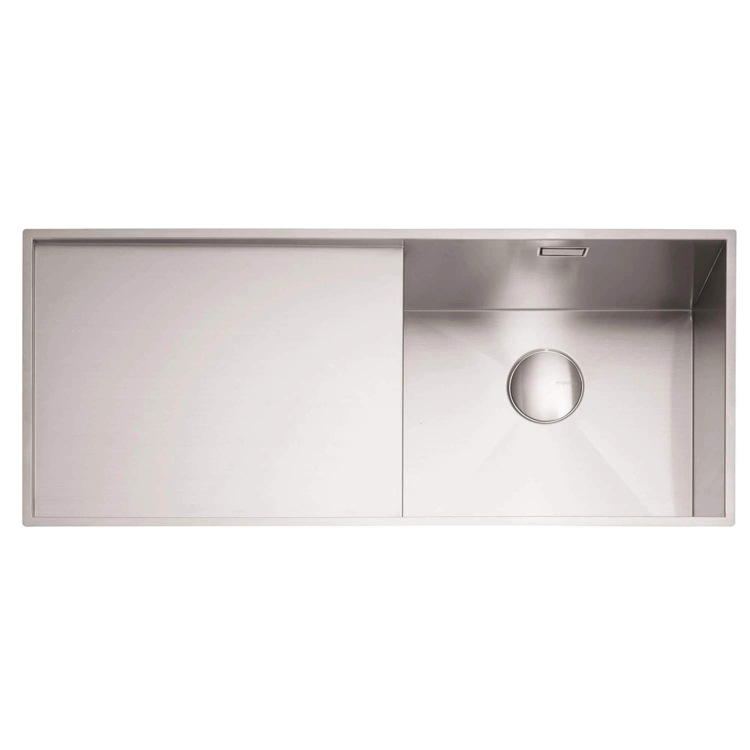 Caple Nada 1 Bowl Satin Stainless Steel Sink & Waste Kit With Right Hand Drainer - 1010 X 440mm 4 Caple Nada 1 Bowl Satin Stainless Steel Sink & Waste Kit With Right Hand Drainer - 1010 X 440mm - Image 2