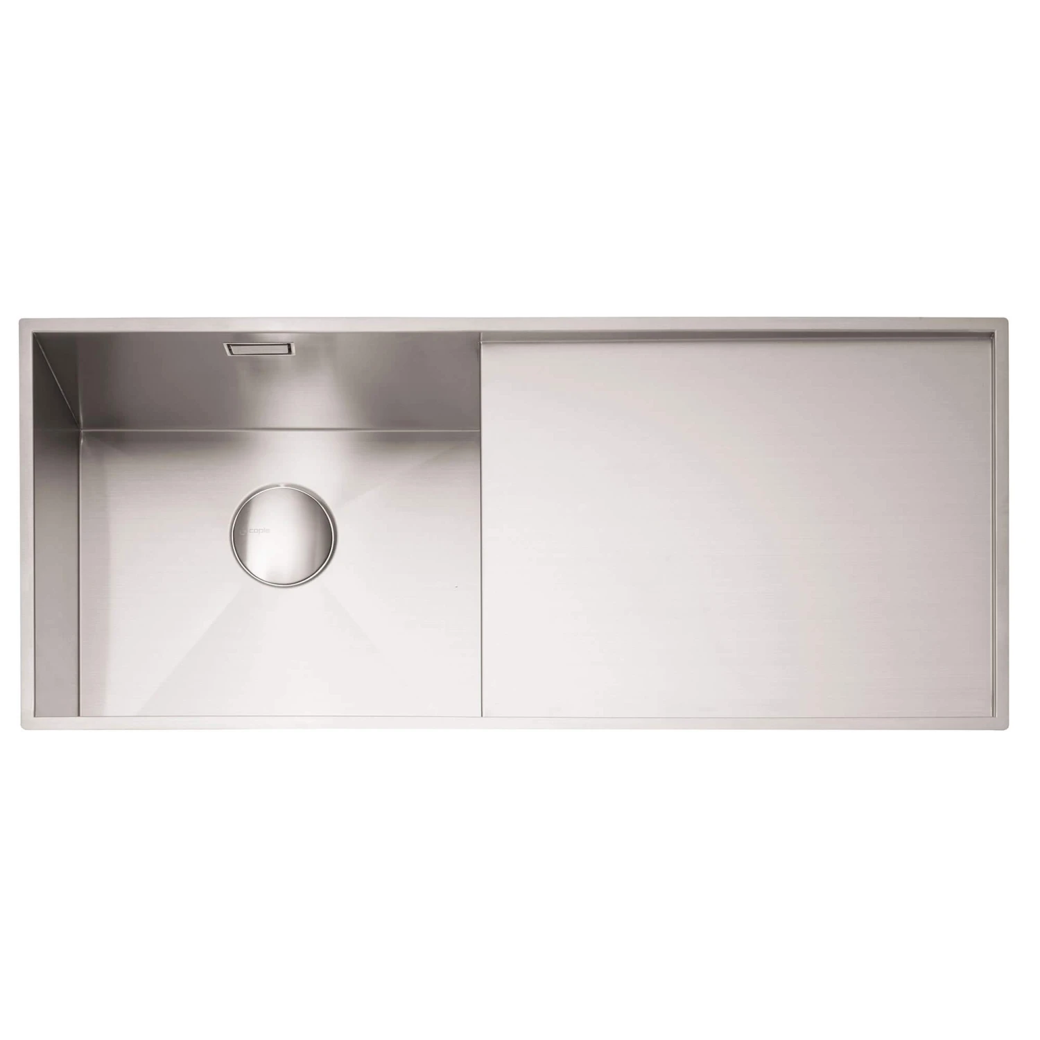 Caple Nada 1 Bowl Satin Stainless Steel Sink & Waste Kit With Right Hand Drainer - 1010 X 440mm 5 Caple Nada 1 Bowl Satin Stainless Steel Sink & Waste Kit With Right Hand Drainer - 1010 X 440mm - Image 3
