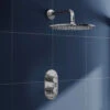 Natasha Concealed Thermostatic Shower Valve & ABS Fixed Shower Head - 150mm Ceiling Shower Arm -Vado Sale Store natasha concealed shower bundle lifestyle kit v2