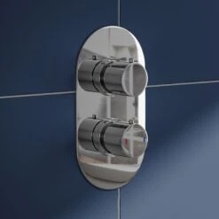 Natasha Concealed Thermostatic Shower Valve & ABS Fixed Shower Head - 150mm Ceiling Shower Arm -Vado Sale Store natasha concealed shower bundle lifestyle kit v3