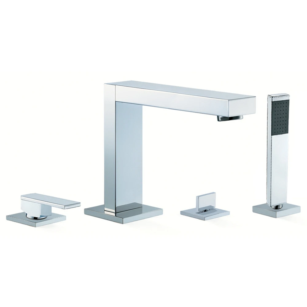 Vado Notion Deck Mounted 4 Hole Bath Shower Mixer With Shower Kit 3 Vado Notion Deck Mounted 4 Hole Bath Shower Mixer With Shower Kit