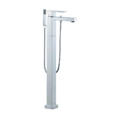 Vado Notion Floor Mounted Bath Shower Mixer With Shower Kit