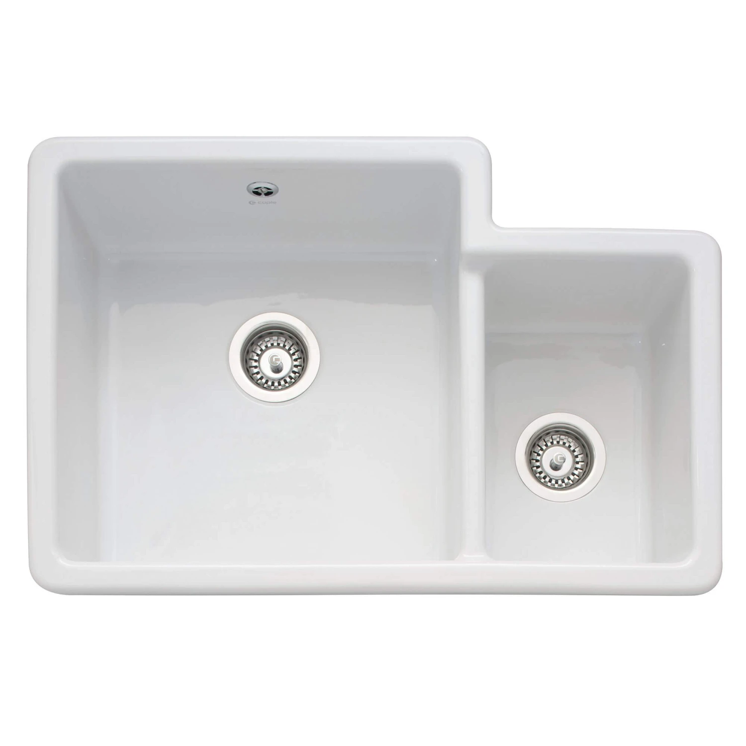 Caple Paladin 1.5 Bowl Inset Or Undermount White Ceramic Kitchen Sink - 760 X 500mm 3 Caple Paladin 1.5 Bowl Inset Or Undermount White Ceramic Kitchen Sink - 760 X 500mm