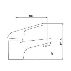 Sagittarius Prestige Contract Mono Basin Mixer With Clicker Waste -Vado Sale Store pe 106 c tech