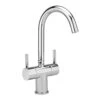 Sagittarius Piazza Twin Lever Mono Basin Mixer With Clicker Waste -Vado Sale Store pi206c